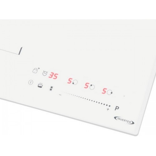 Варочная панель MAUNFELD CVI453SBWH LUX Inverter — индукционная, 4 конфорки, белый цвет