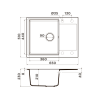 Мойка Omoikiri Daisen 65T-GR Tetogranit/leningrad grey (4993583)