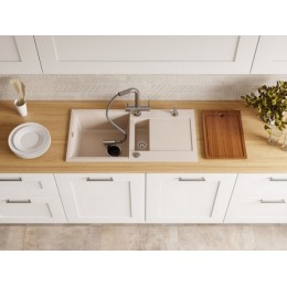 Мойка 35010 Omoikiri Sakaime 86-2-BE Tetogranit, 860x435 мм, врезная, с крылом
