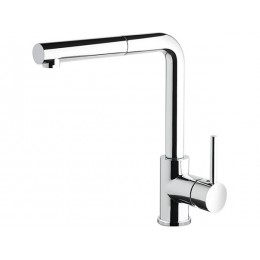 Смеситель Falmec TREVI CORNER CHROME, SKU 25910, однорычажный, поворотный и выдвижной излив.