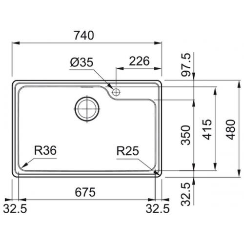Мойка Franke BCX 610-74 TL с стоп-вентом (101.0689.946) - Качественное решение для вашей кухни