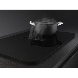 Варочная панель SMEG HHSL7844MB 82,7 см, индукционная, черная, 4 зоны, 7600 Вт, с вытяжкой, SKU 35311