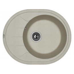 Мойка Florentina Родос 620 грей, 1 чаша, кварц, 620x510 мм, SKU 21217
