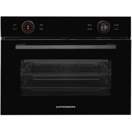 Духовой шкаф Kuppersberg KMW 612 Black 24218, компактный, 50 л, с СВЧ, конвекция, гриль
