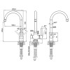 Смеситель Paulmark Essen Es213211-BLM (418), черный