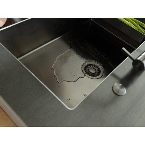 Мойка Franke BXM 210/110-68 F-INOX, антрацит с вентилем-автоматом (127.0650.364) - Качественные решения для вашей кухни