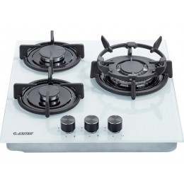Варочная панель EXITEQ 28537 45 см белая газовая, 3 конфорки + WOK