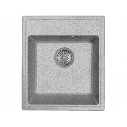 Мойка 21140 Dr.Gans Gelcoat Оливия 420, мрамор, 1 чаша, без крыла, перелив, 420х480 мм