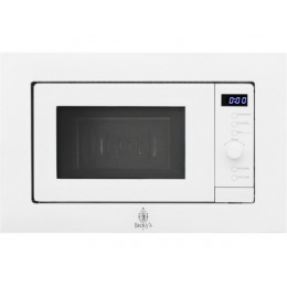 СВЧ-печь Jacky’s JM BW20A1 60 см, 20 л, белое стекло, 6 программ, 700 Вт, SKU 22540