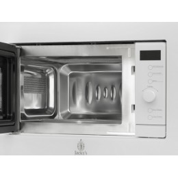 СВЧ-печь Jacky’s JM BW20A1 60 см, 20 л, белое стекло, 6 программ, 700 Вт, SKU 22540
