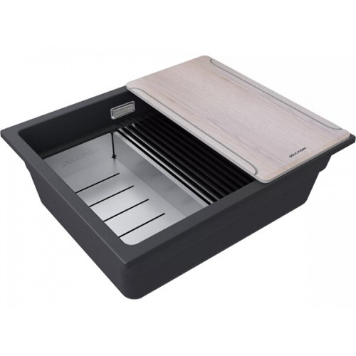 Мойка Paulmark Lumi-multi sink 55 uni LU-MULTI 55-BLM, черный