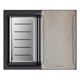 Мойка Paulmark Lumi-multi sink 55 uni LU-MULTI 55-BLM, черный
