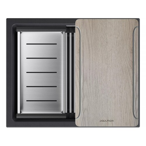 Мойка Paulmark Lumi-multi sink 55 uni LU-MULTI 55-BLM, черный