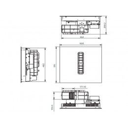 Варочная панель MAUNFELD MIHC604SF2BK 60 см, индукционная, 4 конфорки, черная, 34545