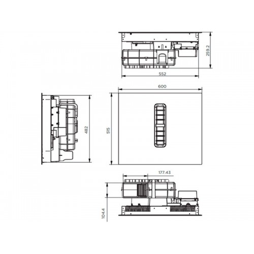 Варочная панель MAUNFELD MIHC604SF2BK: индукционная панель с встроенной вытяжкой