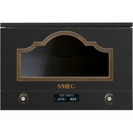 СВЧ-печь SMEG MP722AO 60 см, антрацит, 22 л, 6 функций, гриль 1250 Вт, SKU 29745