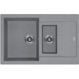 Мойка Kuchenstern PLAT 60-2 титан, SKU 30846, акрил, 780x500 мм, врезной.