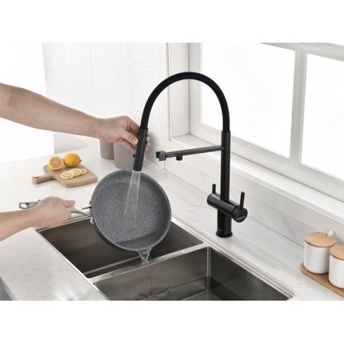 Смеситель Paulmark Gravity GR213888-AN в антраците - стильный и функциональный выбор для вашей кухни или ванной