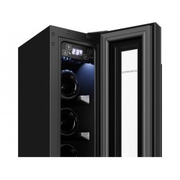 Винный шкаф MAUNFELD MBWC-20S7 20л черный встраиваемый, 7 бутылок, сенсорное управление, G класс, R600a, 33547