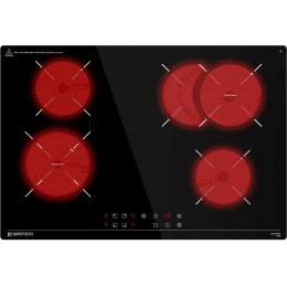 Варочная панель MEFERI 29548, электрическая, 75 см, черная, стеклокерамика, 4 конфорки.