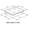 Варочная панель MEFERI MEH754BK ULTRA электрическая - купить по лучшей цене в интернет-магазине