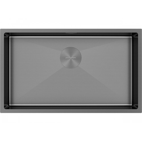 Мойка Paulmark Next 74 uni PM217444-GM из вороненой стали - Качественное решение для вашей кухни