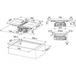 Варочная панель Franke FMA 8352 HI (340.0731.876) индукционная с вытяжкой