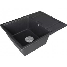 Мойка Paulmark Flugen 50-650 PM216550-BL, черный гранит, 650x500 мм, врезная, 23753