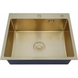 Мойка 36356 MR-6050G, золото, нерж. сталь, 600х500 мм (набор 3 в 1)