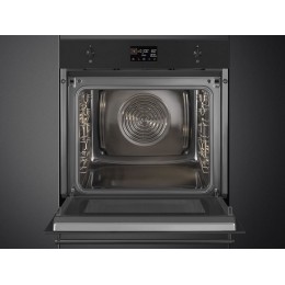 Духовой шкаф SMEG SO6302M2N 68л, 900Вт, черное стекло, СВЧ, 11 функций, SKU 29656