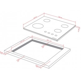 Варочная панель Kuppersberg FS 60 B газовая 58 см, 4 конфорки, чёрная, SKU 36159