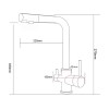 Смеситель Arona ARM 303 BLACK черный