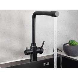 Смеситель Handmade SUS125BL-017F-015, черный