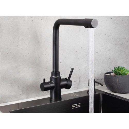 Смеситель Handmade SUS125BL-017F-015, черный