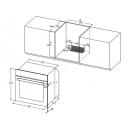 Духовой шкаф Kuppersberg HO 603 Black Line 60 см, 78 л, 6 режимов, 310 °C, SKU 34564