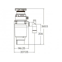 Измельчитель пищевых отходов Paulmark INTENSO I-400, SKU 24369, 1/2 л.с., Ø164 мм, 55-65 дБ