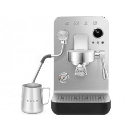 Кофемашина рожковая эспрессо SMEG EMC02BLMEU 28169, 1700 Вт, черный матовый