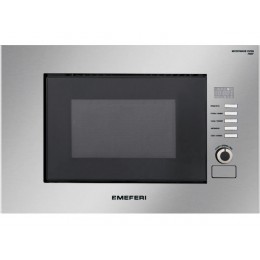 СВЧ-печь MEFERI MMO6020IX 29573 встраиваемая 60 см, 20 л, 1200 Вт, гриль, нержавеющая сталь