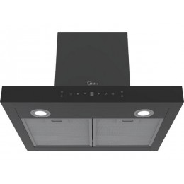 Вытяжка Midea MH60C668GB, черная, 60 см, 900 м3/ч, сенсорное управление, 80 Вт, 4 скорости, LED освещение, SKU 28874