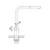 Смеситель Franke Atlas Neo Sensor с выдвижной лейкой, нержавеющая сталь (115.0625.523) - купить в интернет-магазине