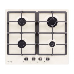 Варочная панель GRAUDE GS 60.1 CM газовая кремовая, 4 конфорки, эмаль, SKU 17477