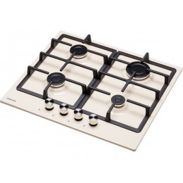 Варочная панель GRAUDE GS 60.1 CM газовая кремовая, 4 конфорки, эмаль, SKU 17477