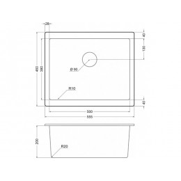 Мойка Emar EMQ-1555.P Антрацит