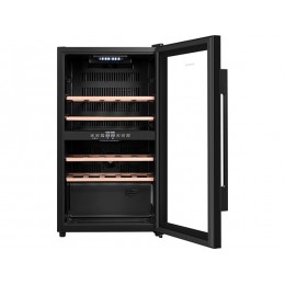 Винный шкаф MAUNFELD MFWC-85D28, 80 л, черный, 28 бутылок, сенсорное управление, компрессорный. SKU 33583