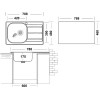 Мойка Ukinox Спектр SPM788.480 -GT6K 2L: Качественная и стильная мойка для вашей кухни