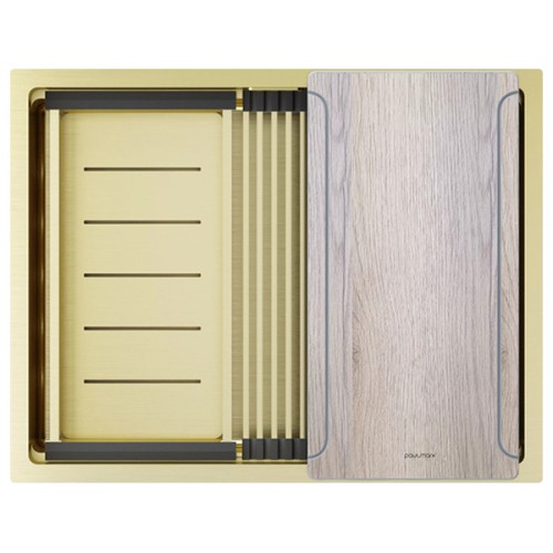 Мойка Paulmark Next-multi sink 58 uni PM785845-LG в светлом золоте – идеальное решение для вашей кухни