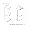 Холодильник MAUNFELD MBF177SWGR Inverter - Встраиваемая модель с высоким классом энергоэффективности