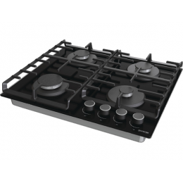 Варочная панель Gorenje GT642AB 60 см, газовая, стекло, 4 конфорки, 27392