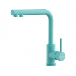 Смеситель Omoikiri 33793, однорычажный, латунь, azur blue, 279 мм