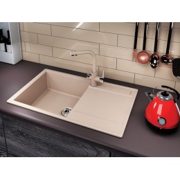 Мойка Florentina Консул 840 антрацит, SKU 27693, кварц, 1 чаша, 60 см.